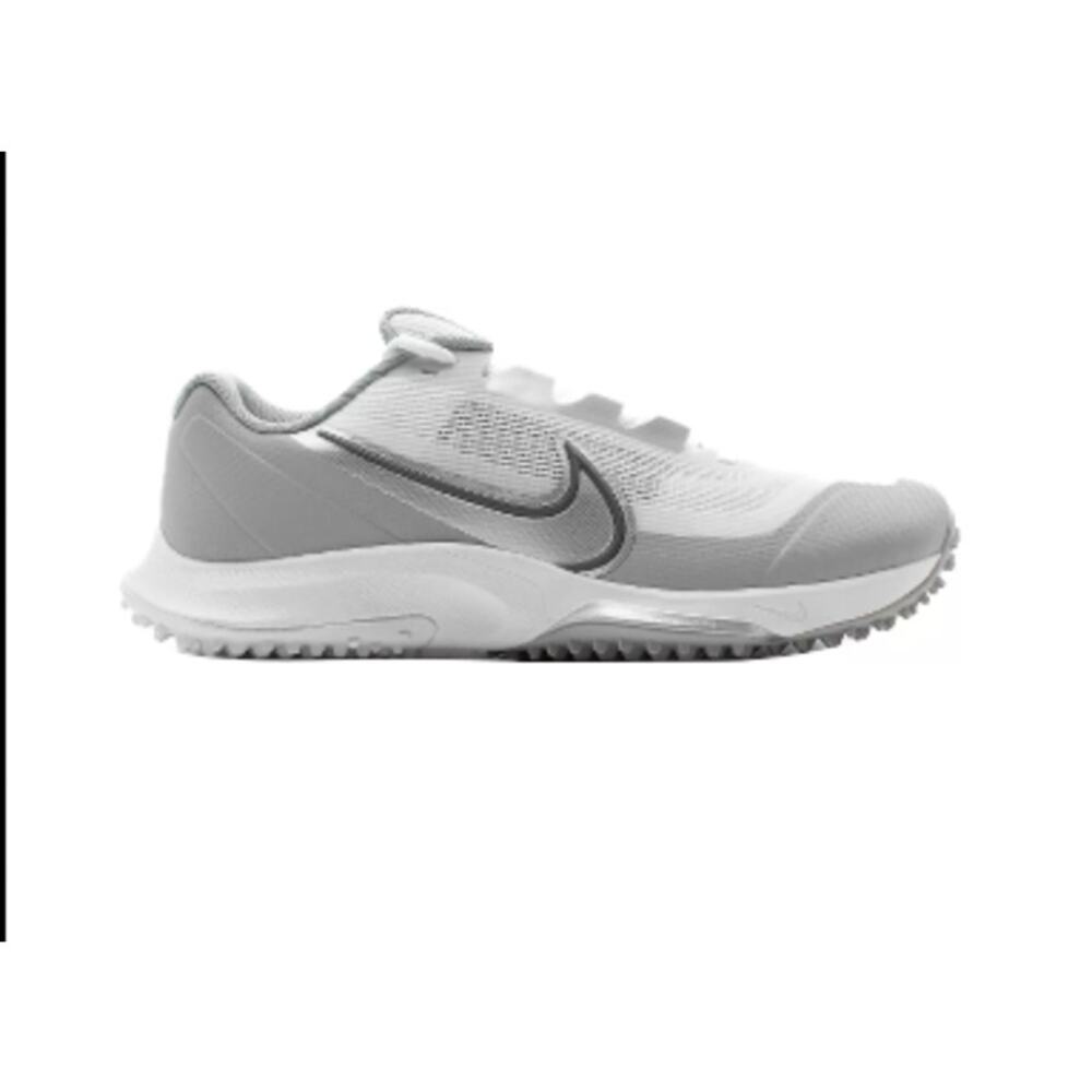 Nike Vapor Drive 2 Turf Field sneaker Cleat White Gray M8.5 W10